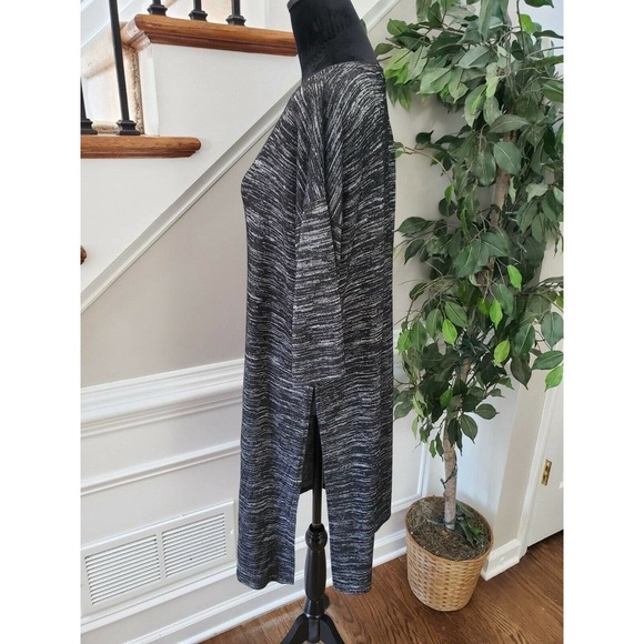 Kensie Women's Gray Polyester Round Neck Long Sleeve Knee Length Dress Size L - Picture 6 of 12